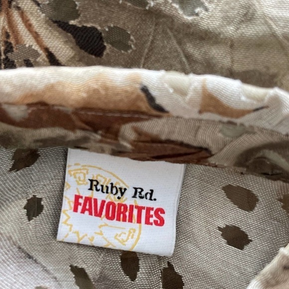 Ruby Rd Blouse Womens Medium Camo Hunting Camp Outdoors Longsleeve Button Down - Picture 10 of 11